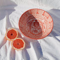 Pomelo Casa Coral Large Bowl Styled with grapefruits