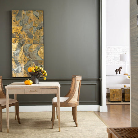 Poplin Bleached Game Table Styled