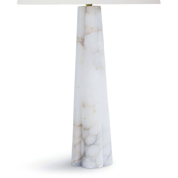 Quatrefoil Alabaster Large Table Lamp Closeup