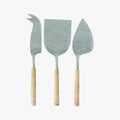 Rattan Wrapped Cheese Knives