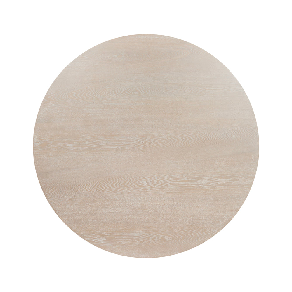 Raundi Natural Dining Table Top View