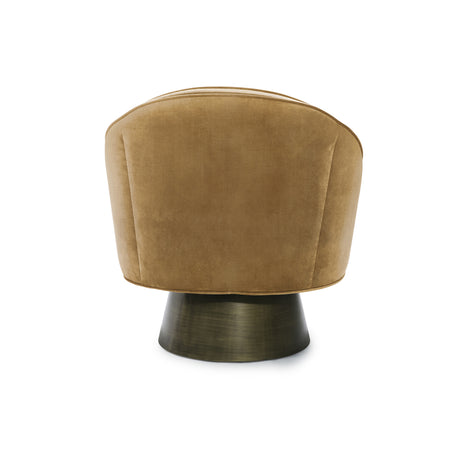 Rivers Velvet Swivel Chair Back View