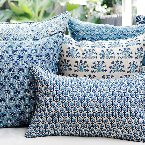 Hermosa Riviera Lumbar Pillow Cover Styled