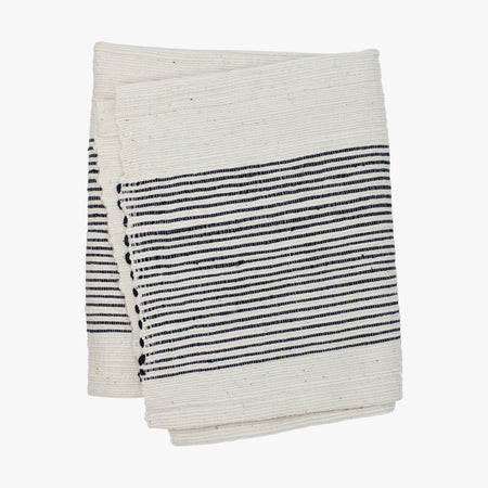 Riviera Navy Stripe Bath Mat