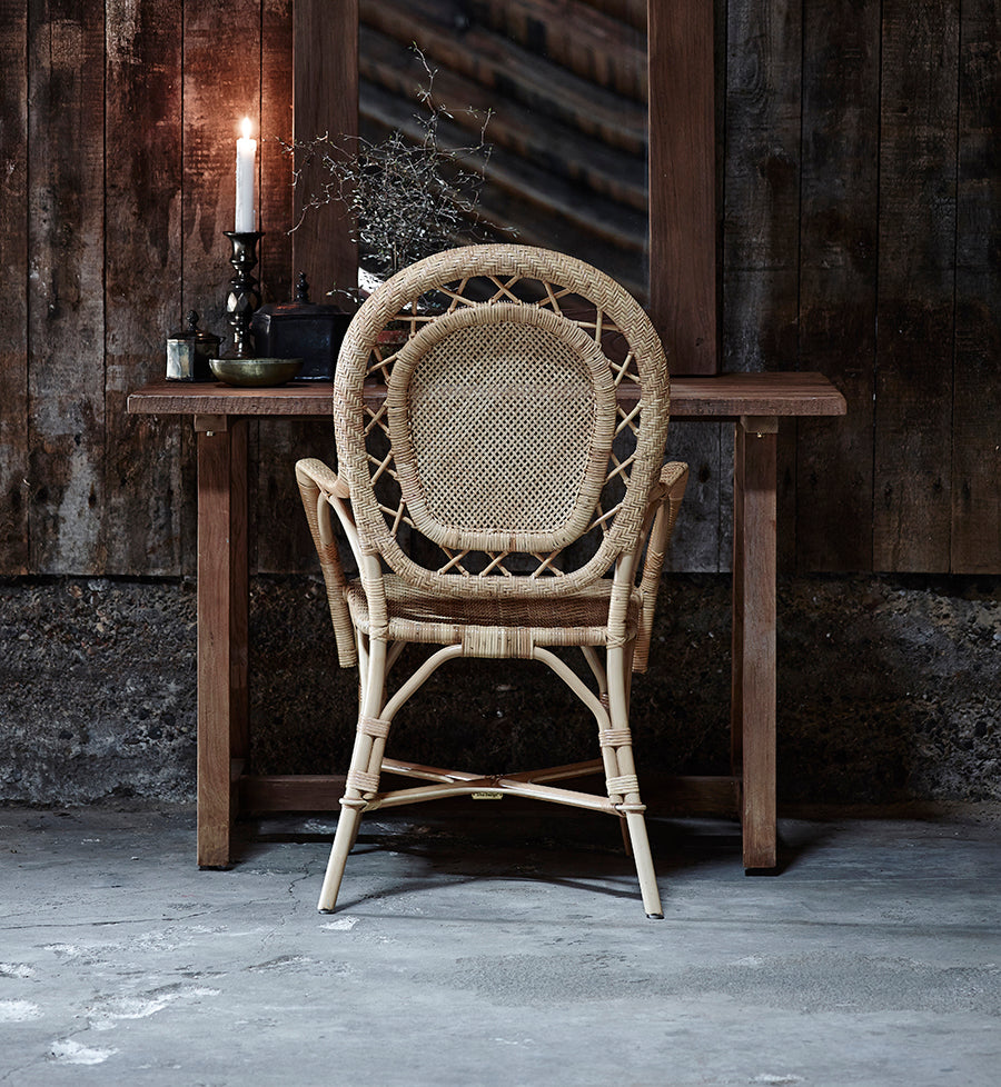 Romantica Natural Arm Chair Styled