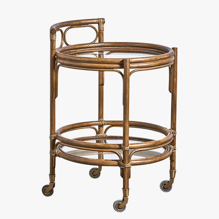Romeo Rattan Bar Cart