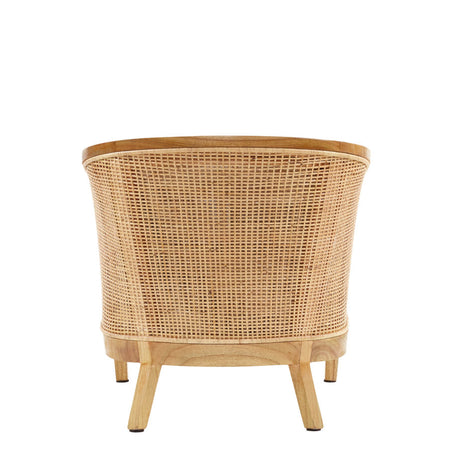 Sadara Rattan Club Chair Back View