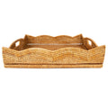 Scalloped Rattan Tray Alternate View