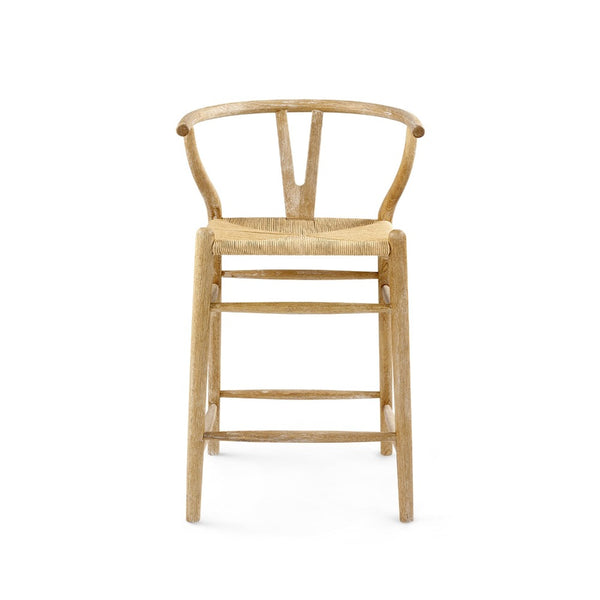 Scandi Natural Counter Stool Front View