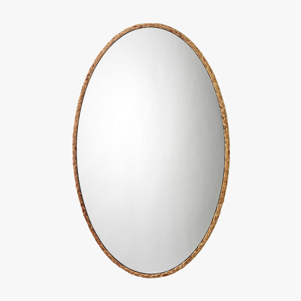 Simeon Braided Oval Mirror by Dear Keaton