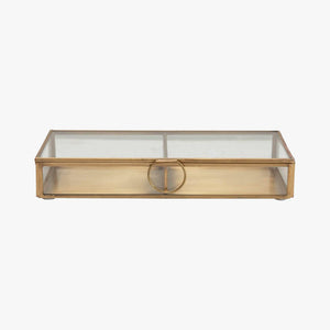 Small Brass & Glass Display Box