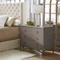 Smith Grey Shagreen Nightstand Room Scene