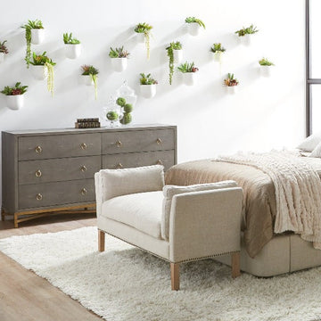 grey shagreen dresser Gray Shagreen 6-Drawer Dresser | OROA Modern Howard