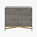 Smith Grey Shagreen Nightstand
