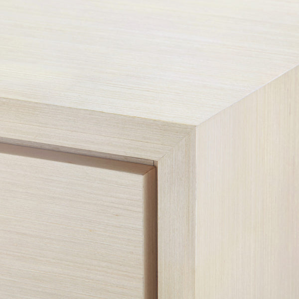Stevie Bleached Oak Side Table Closeup