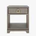 Stevie Grey Oak Side Table