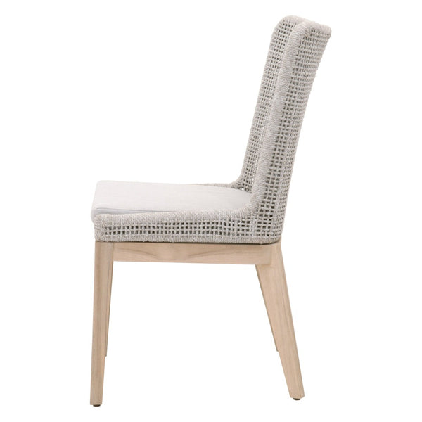Sullivan Mesh Rope Outdoor Dining Chairs Side View