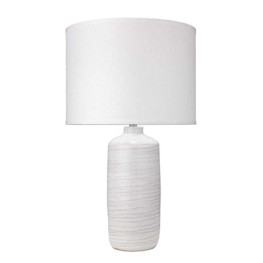 Tahoe White Ceramic Lamp