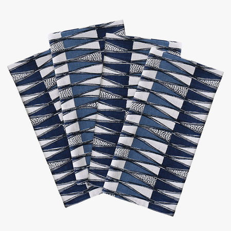Tangier Denim Block Print Napkins