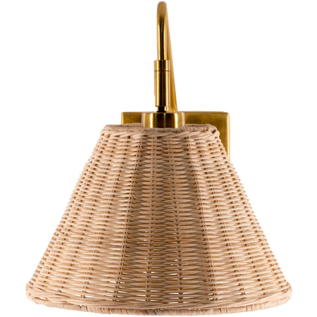 Tinsley Rattan Sconce