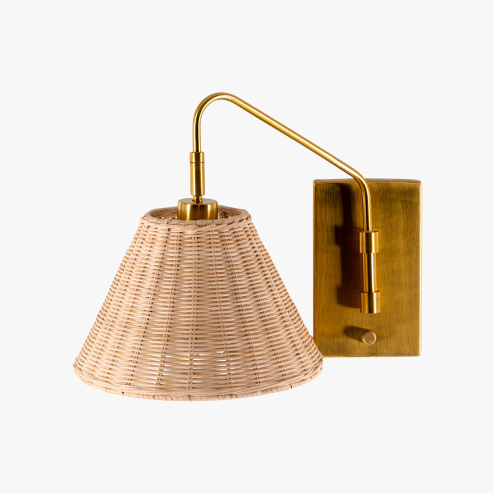Tinsley Rattan Sconce by Dear Keaton