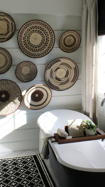 Tonga Baskets  Kitchen wall decor, Simple kitchen design, Kitchen style