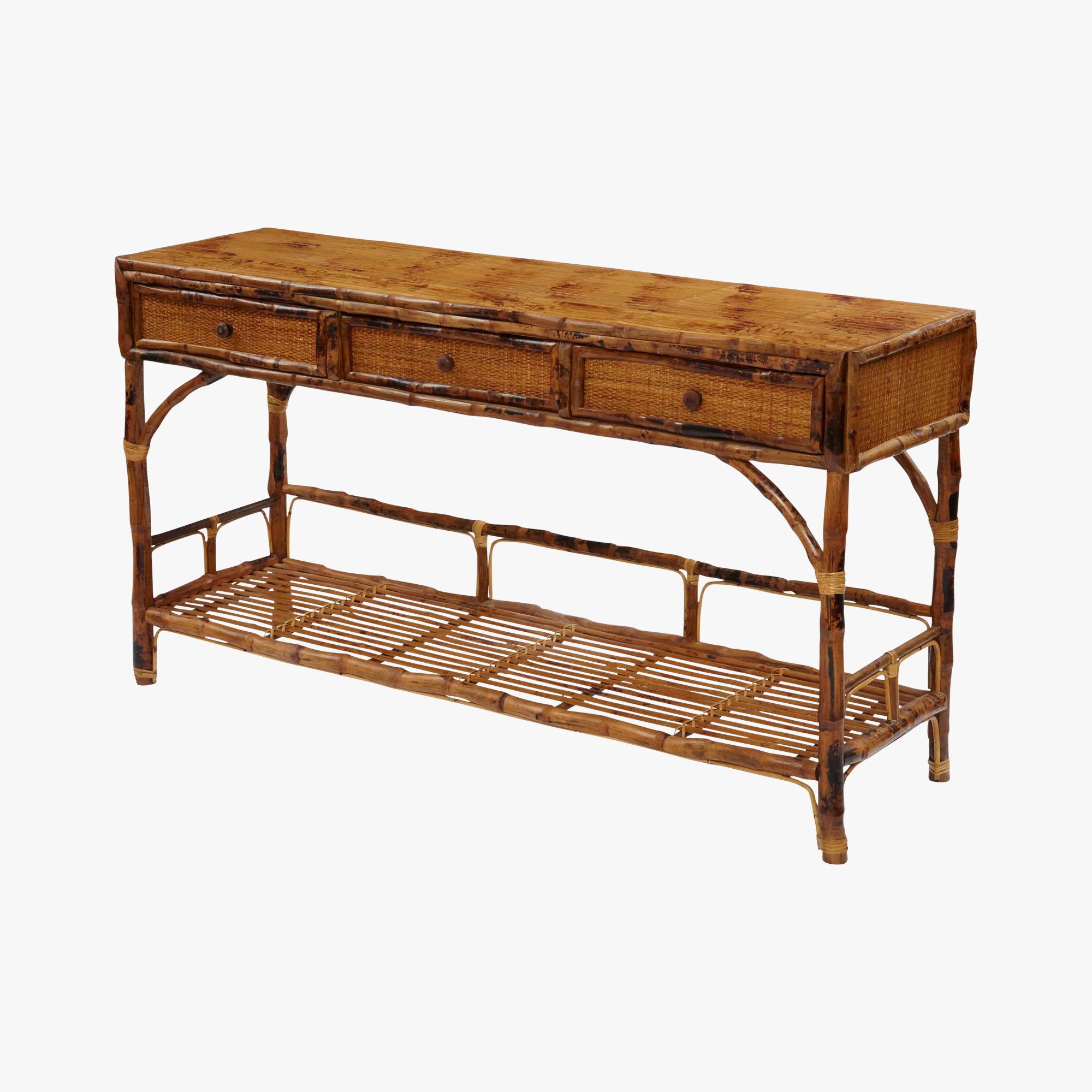 Tortoise Bamboo Buffet Console