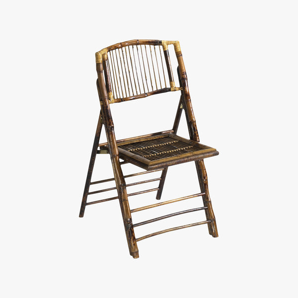 Tortoise Bamboo Folding Chair Set