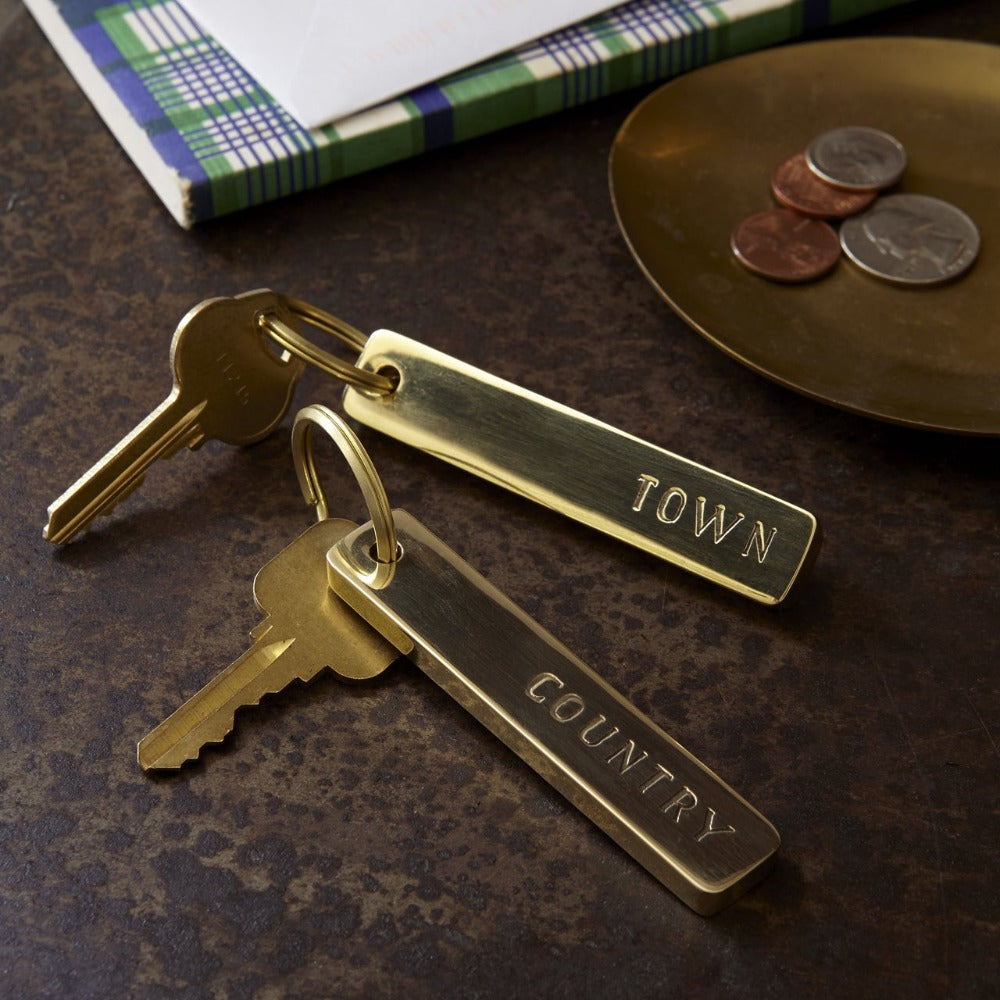 Town & Country Key Chain - Brass Vintage Inspired Gifts - Dear Keaton