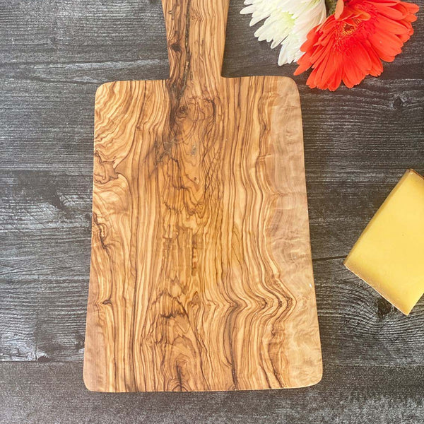 Trapeze Olive Wood Board Styled