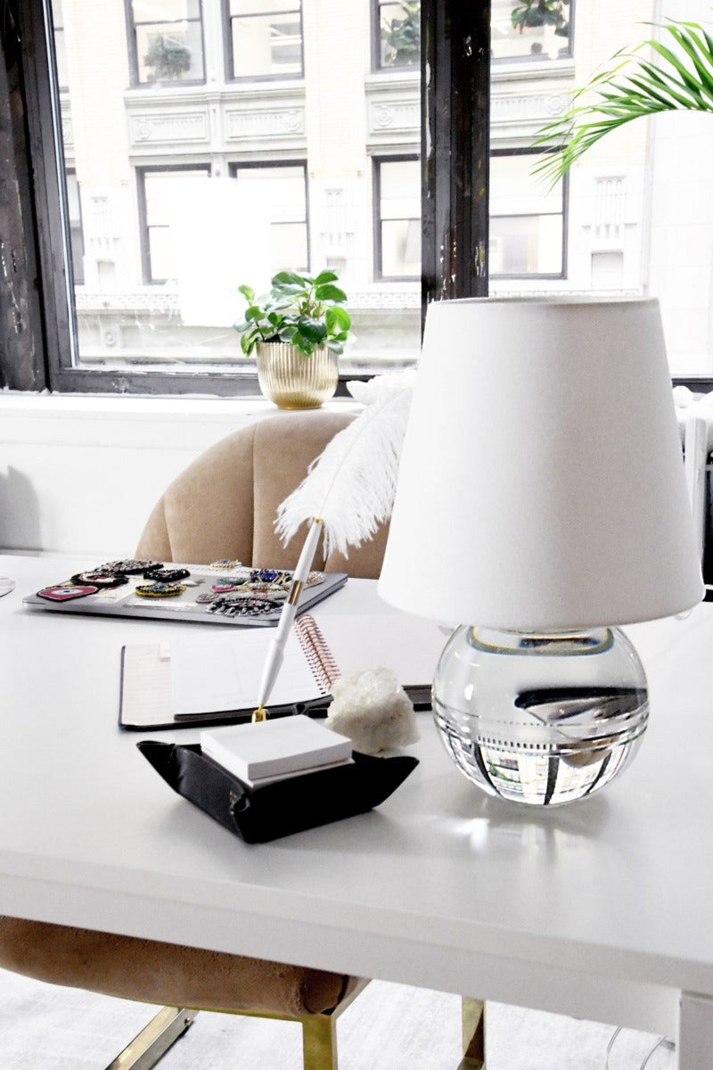 Traylee Table Lamp Styled on desk