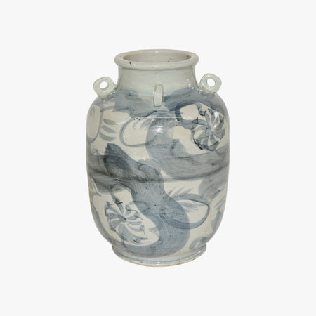 Twisted Flower Loop Handled Jar