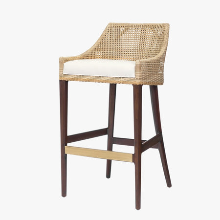 Vincent Honey Rattan Bar Stool