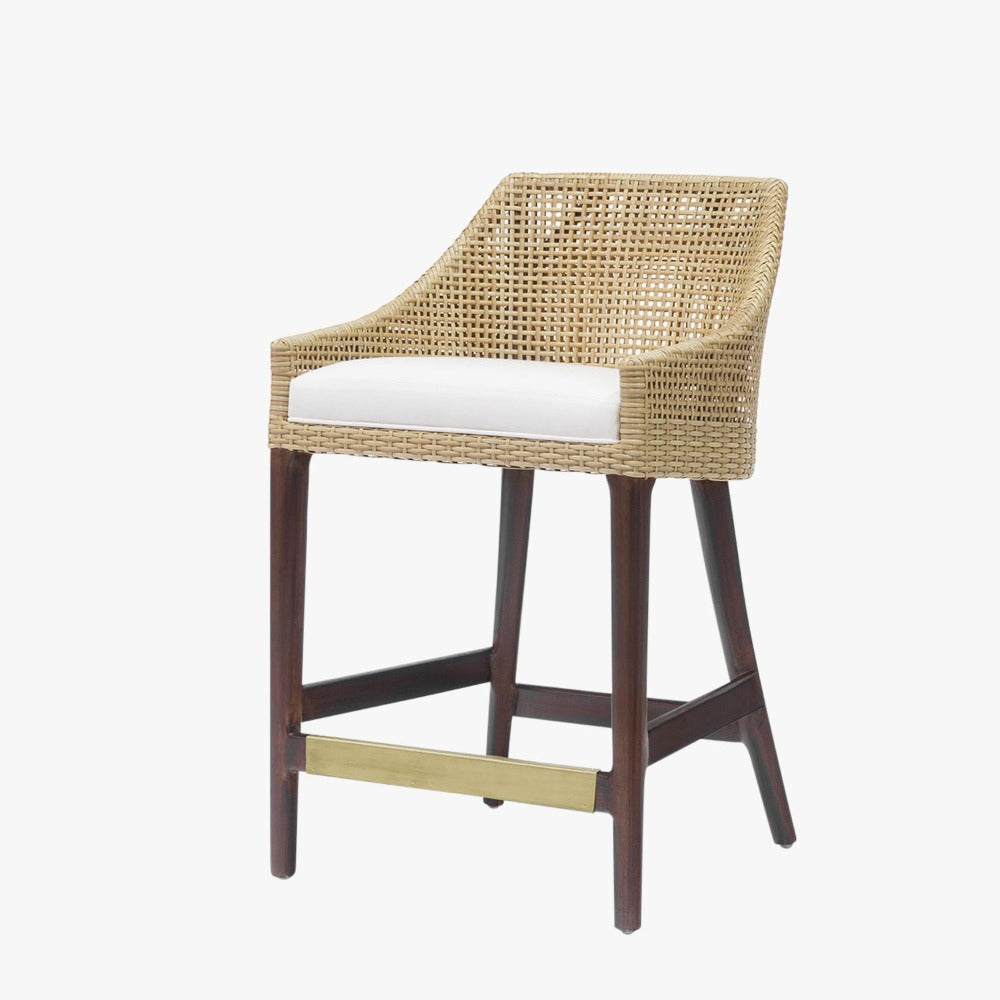 Vincent Honey Rattan Counter Stool