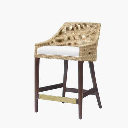 Vincent Honey Rattan Counter Stool