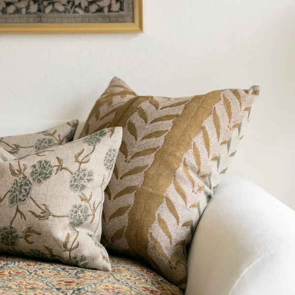 Modern Marigold Lumbar Pillow Cover - Styled