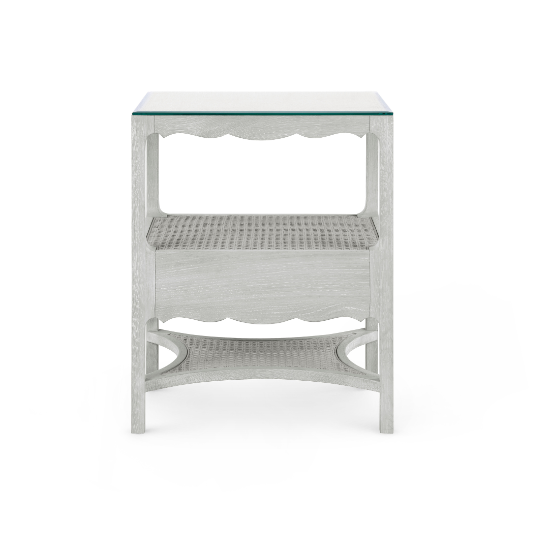 Alice Soft Grey Side Table Back