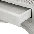 Alice Soft Grey Side Table Drawer Details