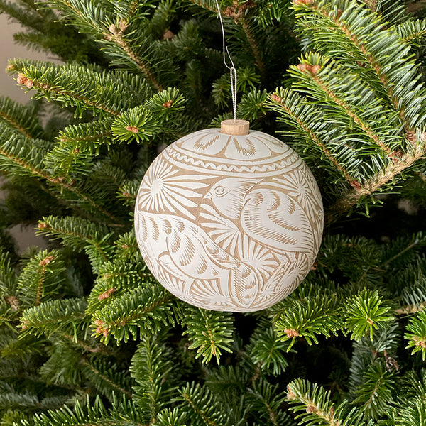 White Gourd Ornament in Tree