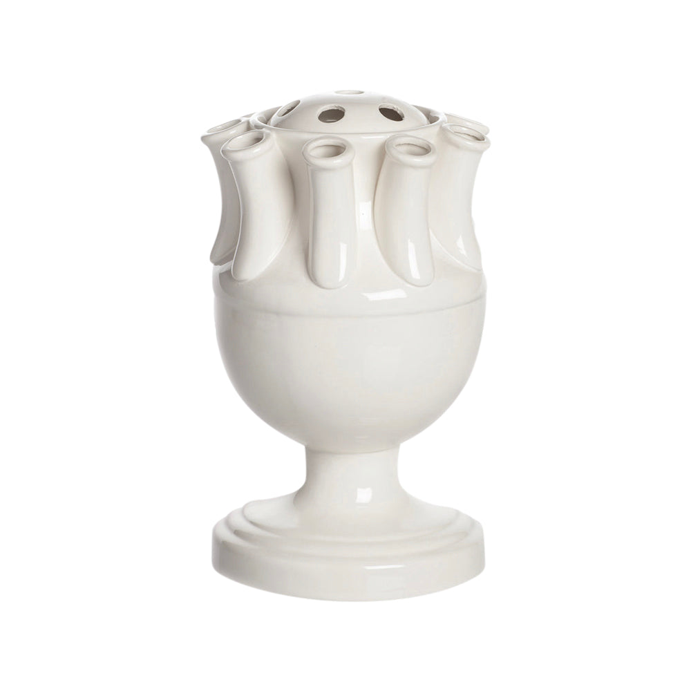 White Ceramic Tulipiere From Dear Keaton