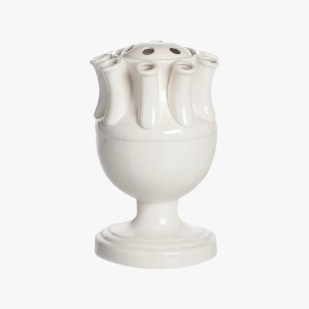 White Ceramic Tulipiere