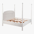 White Douglas Bed with wood slats