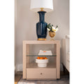 Williams Blanched Oak Side Table Styled