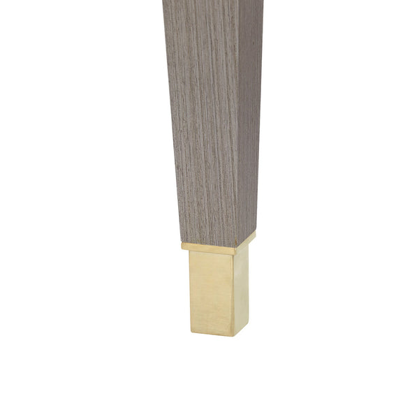 Williams Grey Oak Desk Sabot Leg Detail