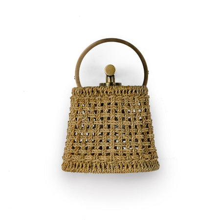 Palecek Winslow Woven Rope Wall Sconce Front View