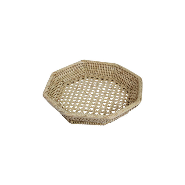 Woven Reed Octagon Trinket Dish Side View