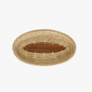 Woven Reed Oval Tray