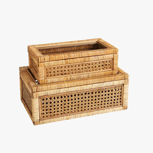 Woven Cane Display Boxes
