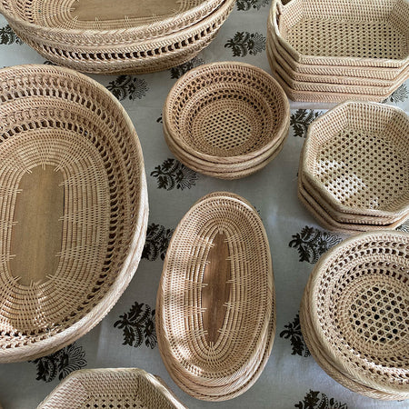 Woven Reed Baskets from Cambodia