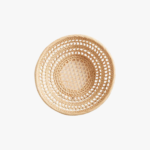 Woven Reed Round Trinket Dish